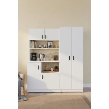 Haus Modüler Mocha 1-3 Çok Amaçlı Erzak,kiler,mutfak Dolabı