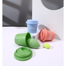 Mei Makyaj Süngeri 3lü Set 3 Pro 3 Mini Coffee Cup Hijyenik Light