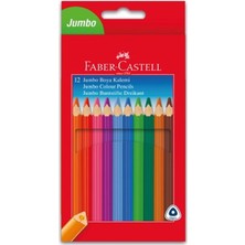 Faber Castell 5171116615 Jumbo Kuruboya Tamboy Üçgen 12 Renk Karton Kutu