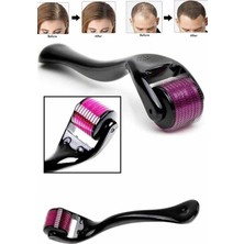 Renas Store Derma Roller Titanyum Uçlu 540 Iğneli 1 mm Saç Sakal Çıkarma ve Cilt Bakım Masaj Aleti