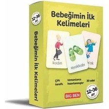 Renas Store Bebeğimin Ilk Kelimeleri Kartları 12 - 36 Ay