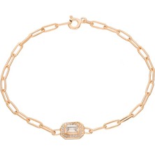 Eva Pırlanta Baget Bilezik 718520 Rose