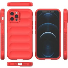 Renas Store Newface Iphone 12 Pro Max Kılıf Optimum Silikon - Kırmızı