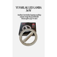 NBK Yuvarlak LED Lamba 36W 3renk
