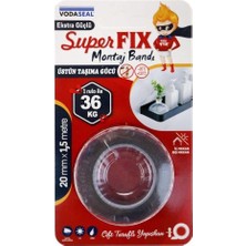 Kap Kaç Vodaseal Superfix Çift Taraflı Montaj Bandı 20 mm x 1,5 Metre