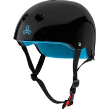 Triple Eight The Certified Sweatsaver Black Glossy Kask Xs/s