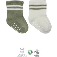 Renas Store Üreticiniz Çemberli Kaymaz Soket Çorap 2'li BS10125 Nil Ekru