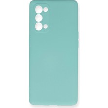 The Gencoo Oppo Reno 5 Pro Kılıf Nano Içi Kadife Silikon - Turkuaz