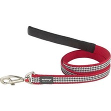 TeknoKapsül Fang It Desenli Kırmızı Köpek Uzatma Tasması Medium 20 mm 1,2 mt