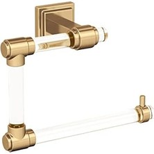Bg Store Glacio Şeffaf/şampanya Bronz Çağdaş 5-7/16 Inç (138 Mm) Uzunluk Havlu Halkası