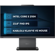 Lenovo Thinkcentre Neo 50A 24 Gen 5 Intel Core 5 210H 32GB 512GB SSD 23.8" Fhd Windows 11 Pro All In One 12SC004GTR 009