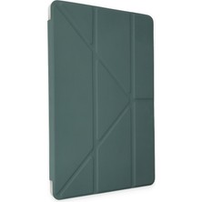 TeknoKapsül iPad Pro 12.9 (2021) Kılıf Kalemlikli Mars Tablet Kılıfı - Koyu Yeşil