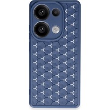 Kap Kaç Note 13 Pro 5g Kılıf Petek Silikon Kapak - Lacivert
