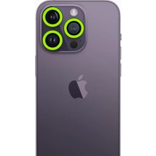 Renas Store Newface Apple Iphone 12 Pro Neon Fosforlu Kamera Lens - Yeşil