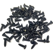 Uravas Store Siyah 1000 Adet Klips Vidası 2,2x6,5 mm Yhb - Konik Başlı Kutu, Sandık, Ayak, Askı,  Mini Vida