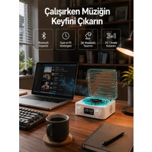 Belirtilmemiş Dekoratif Gece Işıklı Hoparlör – Zaman Pil Ekranlı