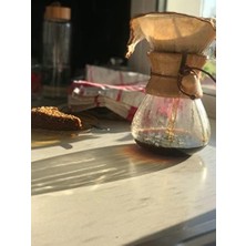 Bg Store (2 Adet) Yıkanabilir, Kumaş Chemex Kahve Filtresi AĞARTILMAMIŞ%100 Ham Pamuk, Organik, Ekolojik Filtre Chemex (C.2)