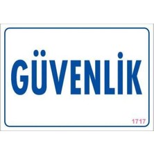 Renas Store Güvenlik Uyarı Levhası 17,5X25 KOD:1717