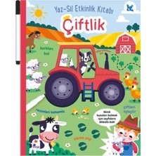 Renas Store Yaz-Sil Etkinlik Kitabı - Çiftlik (Kalemli)