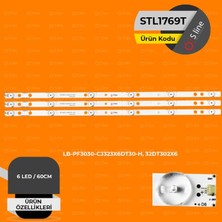 Renas Store 32" LB-PF3030-CJ323X6DT30-H, 32DT302X6 Tv LED Bar