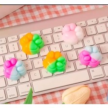 Bg Store 6 Adet Sevimli Mini Sukuşi Kedi Patisi Oyuncaklar, Mochi Squishy Yumuşak Kedi Pençesi, Stres Önleyici Oyuncaklar, Çocuklar ve Yetişkinler Için Sıkmalı Oyuncaklar, Rahatlatıcı Oyuncaklar ve Kawaii