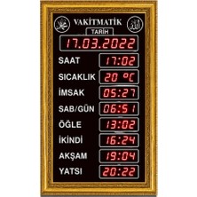 Teknomerkez Cami Namaz Vakitmatik Kasa Ölçüsü: 43X75 cm