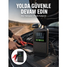 Marsilyan Şarjlı Araç Akü Takviyeli Hava Pompası Powerbank Özellikli Yeni Nesil - MCT7405-3153