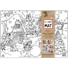 Renas Store Funny Mat - Kış 33,5 x 48 cm
