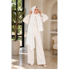 Wearflawless Geçmeli Hazır Pratik Penye Şal, Iç Göstermeyen Tesettür Şal, Kaymaz Günlük Kullanım Için Şal