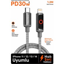 Exenar Type-C -Lightning Pd 30W Hızlı Şarj Kablosu iPhone 11-12-13-14 480MBPS Veri Tranferi Fulltehc FC153