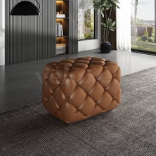 Veluxe Home & Living'den Lento Italyan Deri Puf Hakiki Deri Puf Modelleri