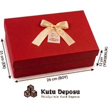 Kutu Deposu 21X26X12 cm Hediye Kutusu-Kırmızı