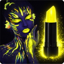 sbodurhome Uv Neon Sarı Ruj – Karanlıkta Parlayan Makyaj Boyası
