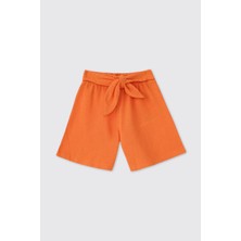 Panço Kız Çocuk Oranj Şort