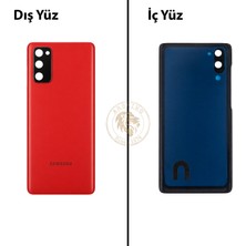 Arsking Samsung S20 Fe Kırmızı Arka Pil Kapağı Batarya Kapağı Lazer Kesim Back Cover