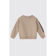 Panço Erkek Bebek Sütlü Kahve Sweatshirt