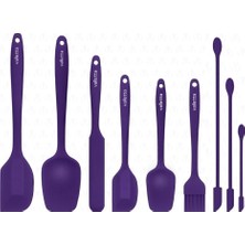 Hepta Collection Valletta VLT1176 Drongo 9'lu Spatula Seti Mor