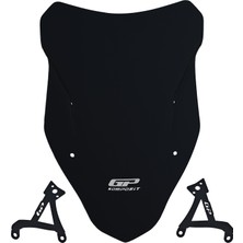 GP Kompozit SYM Mmbcu Mamba 160 2024-2026 Uyumlu Ön Cam Siyah - 44 cm