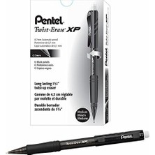 Bg Store 0.7 mm Metal Klipsli Büyük Boy Silgili Versatil Siyah