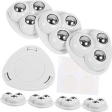 Hepta Collection Orret Home 4 Adet Mini Mobilya Tekeri,aırfrey Için Teker,çok Amaçlı Eşya Tekeri,yapışkanlı Çok Amaçl