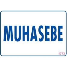 TeknoKapsül Muhasebe Uyarı Levhası 17,5X25 KOD:1773