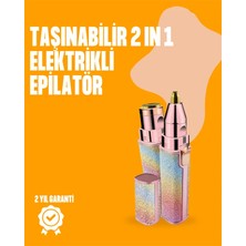 Valor Mini USB Şarjlı Elektrikli Epilatör – Kaş ve Yüz Tüy Temizliği Için 2'si 1 Arada
