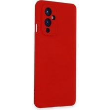 Kap Kaç One Plus 9 Kılıf Nano Içi Kadife Silikon - Kırmızı