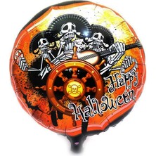 Renas Store Kuru Kafalı Korsanlar Halloween Şekilli Folyo Balon 45 cm