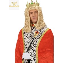 Renas Store Üreticiniz Kırmızı Topuzlu Kral Asası Kraliyet Asası 40 cm