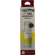 Kap Kaç Perfıx Canon  Pf CGI-490Y - Sarı  790 - 190 -  Şişeli Mürekkep 70ML