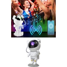 Astraltech Projeksiyon Astronot Lamba Speaker Sevimli Astronot Bluetooth Hoparlör