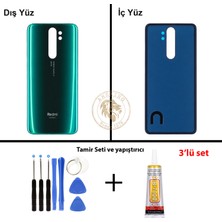 Arsking Xiaomi Redmi Note 8 Pro Orman Yeşili Arka Pil Kapağı Batarya Kapağı + Yapıştırıcı ve Vida Seti