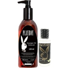 TeknoKapsül Playboy Aromaterapi Natural Massage Oil 120 ml + Jasmin Aromalı Massage Vücut Masaj Yağı 50 ml