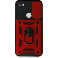 Magicool Xiaomi Redmi Note 8 Kılıf Pars Lens Yüzüklü Silikon - Kırmızı